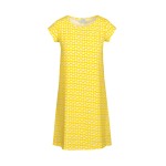 suknelė moterims trumpa geltonos spalvos