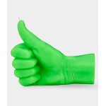 Rankų darbo žvakė Thumbs Up Neon Green 3