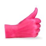 Rankų darbo žvakė Thumbs Up Pink