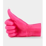 Rankų darbo žvakė Thumbs Up Pink 3