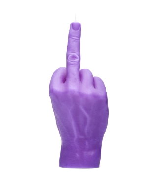 Rankų darbo žvakė F*ck You Purple