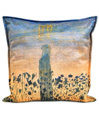dekoratyvinė pagalvėlė su čiurlionio paveikslu